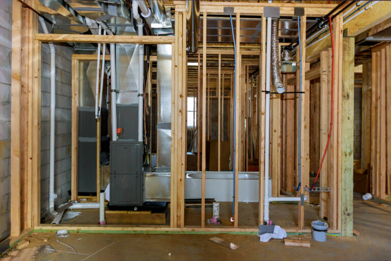 basement hvac units and ducts