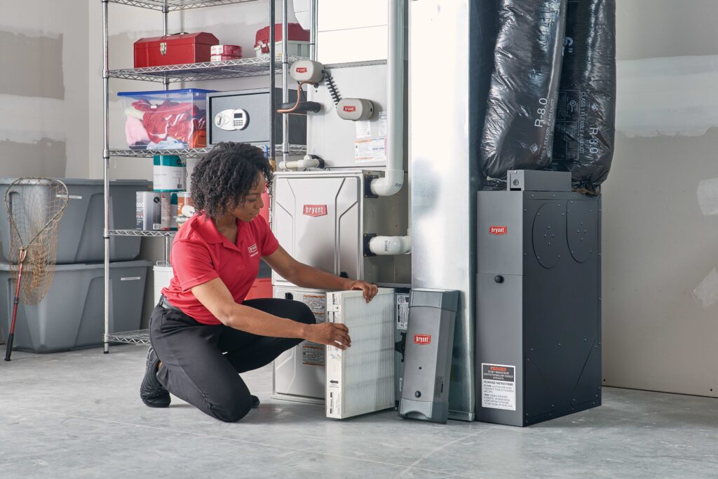 HVAC maintenance and filter replacement