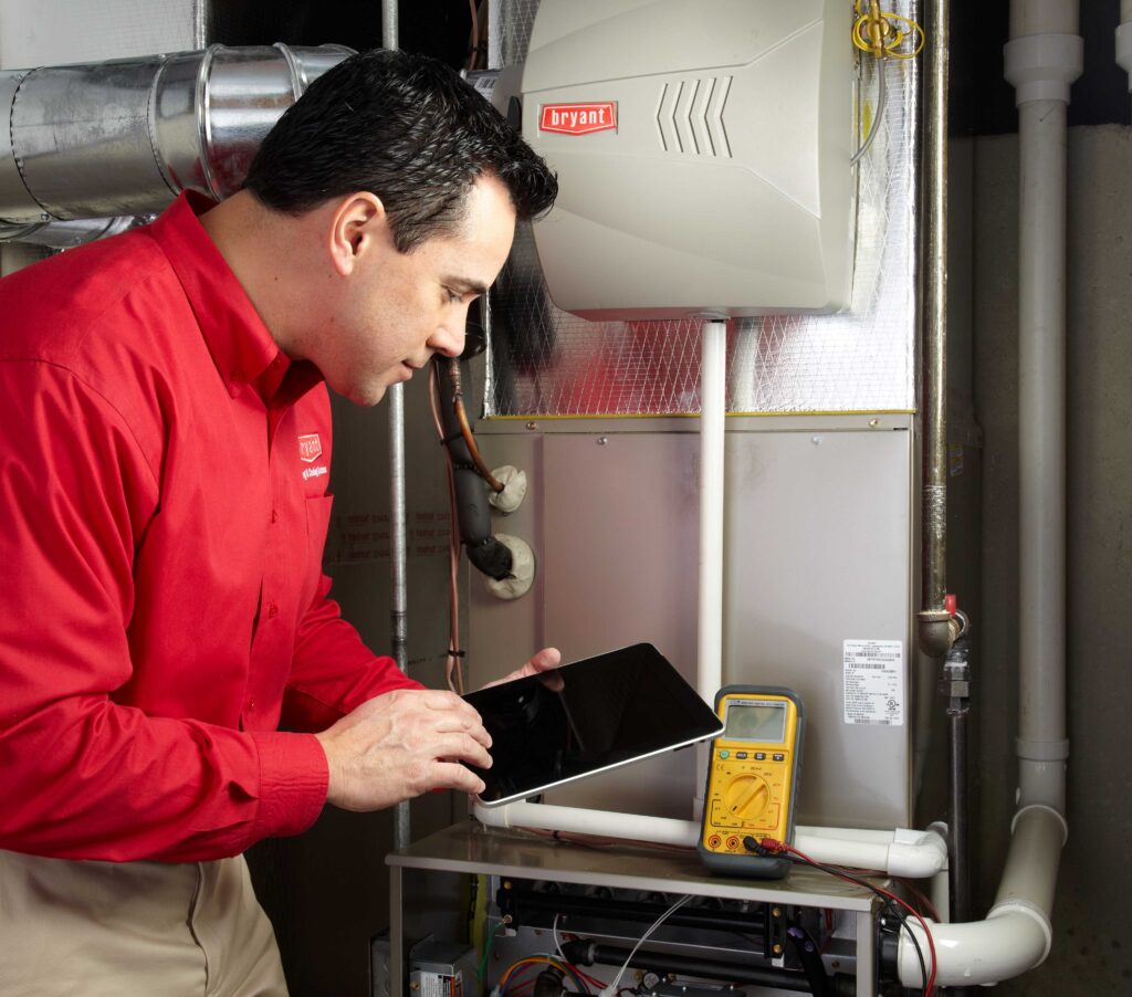 Natural gas heat system diagnostics and repair