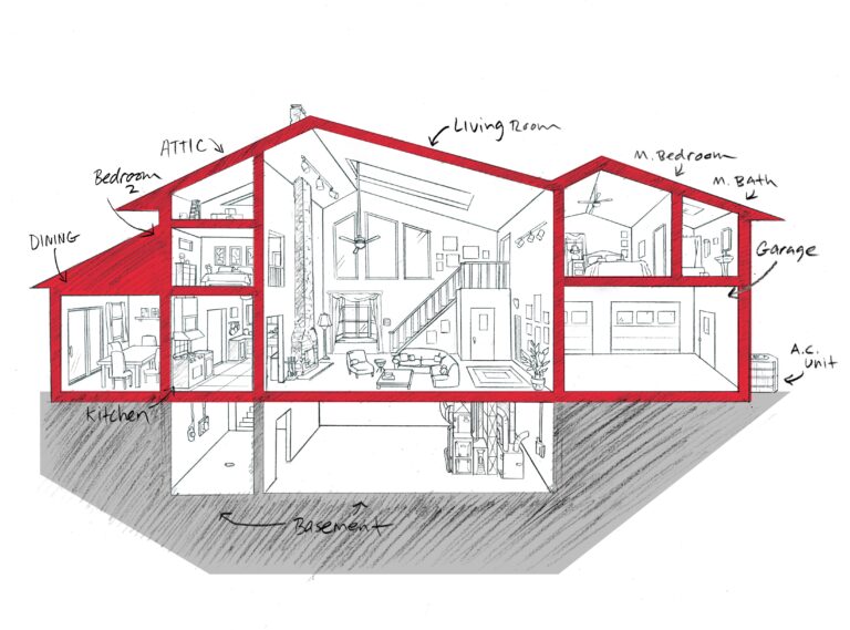 House sketch for new construction